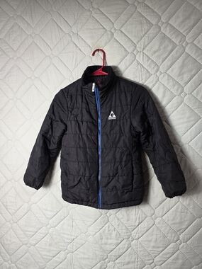 Gerry Weber Kids Black Puffer Jacket with Blue Zip Sz S